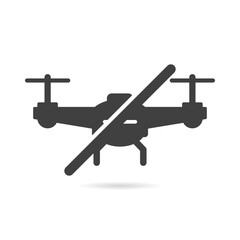 Vector Isolated No Drone Icon
