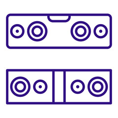 sound bar icon vector design template simple and modern