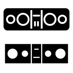 sound bar icon vector design template simple and modern
