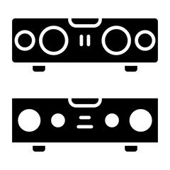 sound bar icon vector design template simple and modern