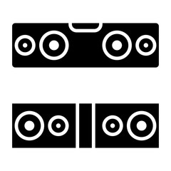 sound bar icon vector design template simple and modern