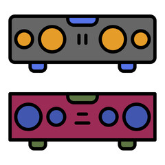 sound bar icon vector design template simple and modern