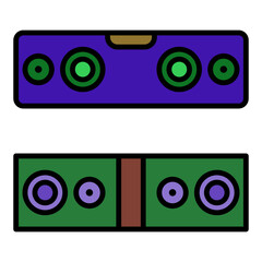 sound bar icon vector design template simple and modern