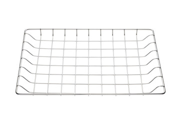 Stainless steel grill isolated on white background