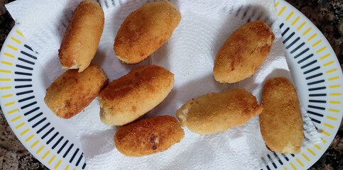 homemade croquettes on a plate