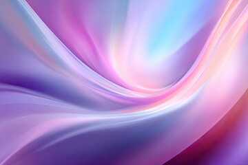 Flowing abstract with dynamic curves in shades of pink, purple, and blue hues