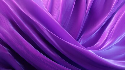 Obraz premium Elegant purple silk drapes creating a flowing texture in soft lighting