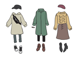 秋冬ものファッション