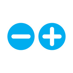 Fototapeta premium Plus minus button icon