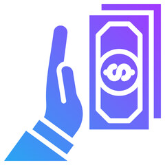 Refuse icon for dishonesty , website, application, printing, document, poster design, etc