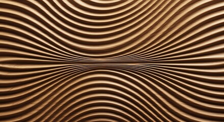 Wood waves form a 3D surface light  shadows enhancing curves