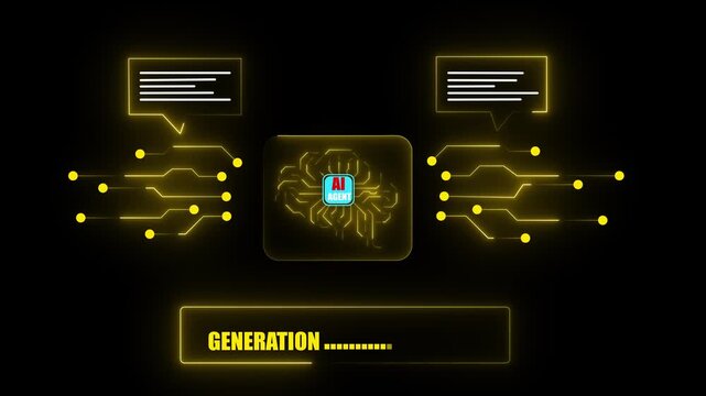 Artificial intelligence agents concept on the transparent background. surrounded by data and analytics elements, representing AI research, automation, and intelligent systems