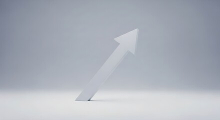 Fototapeta premium Clear visual symbol promoting decisiveness, Stylish arrow highlighting focus with bright lighting.