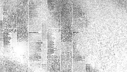 Obraz premium Overlay old white newspaper paper grunge vintage background. Grunge halftone style