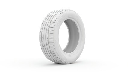 car tire isolated on white background