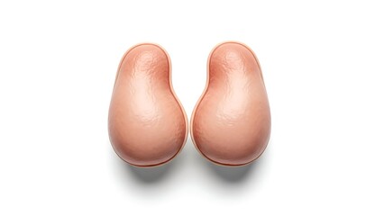 sausage on white background