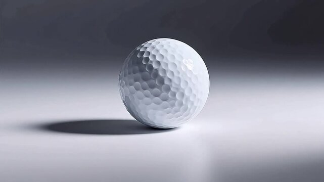 Golf ball on a smooth surface