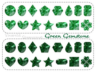 宝石■グリーンの宝石セット	