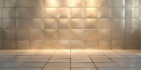 Warm, inviting studio space with textured walls and reflective floor, illuminated by soft light.