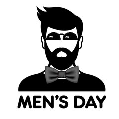 Elegant black-and-white portrait for Men's Day. Masculine, timeless, and symbolic.