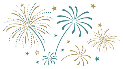 Festive fireworks display for celebration