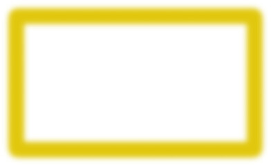 Yellow Neon Glow Rectangle Border Transparent Background