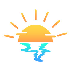 Sunset or Sunrise Icon