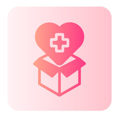 open box gradient icon