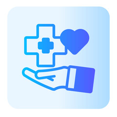 red cross gradient icon