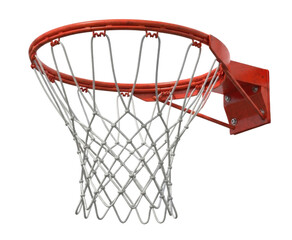 Basketball hoop with net transparent background cutout png