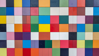 カラフルなタイルの背景素材