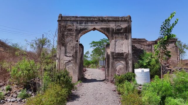 Dharmaveergad Fort Tulapur 4K Drone Aerial | Historic Maratha Fort of Chhatrapati Sambhaji Maharaj | Western Ghats Maharashtra