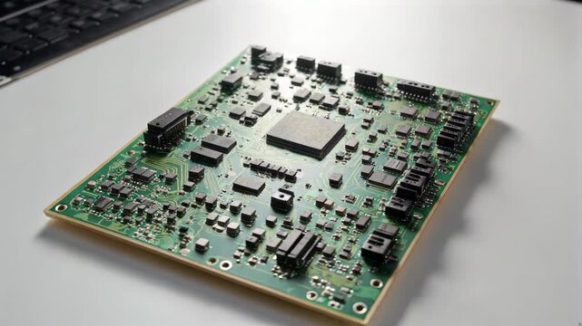 Circuit board chip close-up material Circuit board chip close-up display