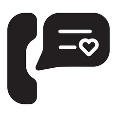 phone call glyph icon
