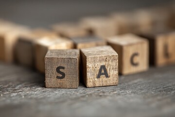 Creative wooden letter blocks arranged during social distancing for word games, emphasizing connection through play at home