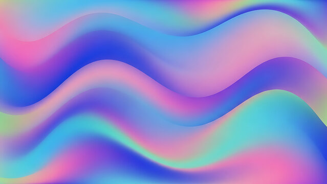 Colorful abstract background with wavy blue lines, vector illustration, and flowing artistic curve pattern texture design