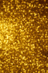 Christmas background. Festive abstract background with bokeh defocused lights and stars