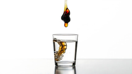 Salajeet natural food in glass, Salajeet drop in glass 