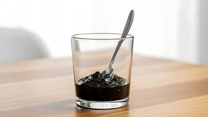 Salajeet natural food in glass, Salajeet drop in glass 