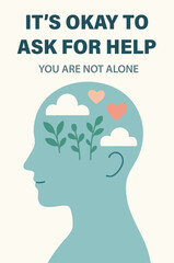 Mental health help reminder poster