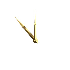 Elegant golden clock hands ticking toward the deadline, creating a sense of urgency and the importance of time management in business and life