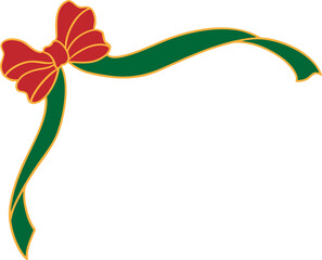 Christmas pink decorative bow illustration design