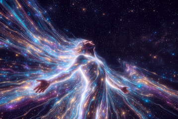 generated art. energy space demiurge