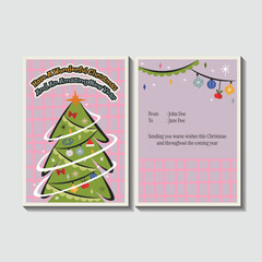 Christmas And New Year Card Illustration