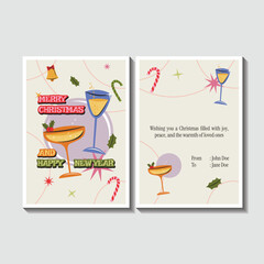 Christmas And New Year Card Illustration