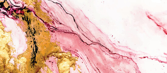 Multicolor brushed marbled surface. Abstract colorful illustration. Texture of marble. Wide vector illustration.	