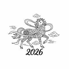 Chinese New Year Li chun Fire Horse