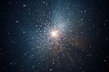 Spectacular view of a globular cluster shimmering in the depths of space highlighting countless stars in a stunning cosmic display