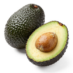 avocado isolated on white background