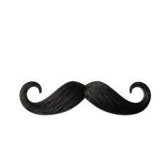 mustache on white background